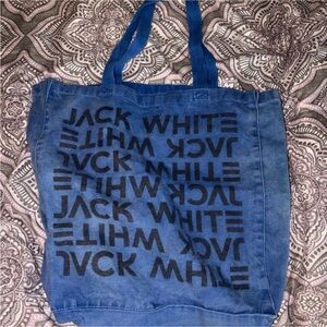 Jack White Blue Canvas Tote Bag